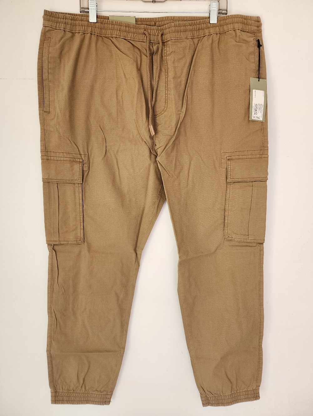 NWT Goodfellow & Co Men’s XL Tall Cargo Joggers - Slim Fit - Brown